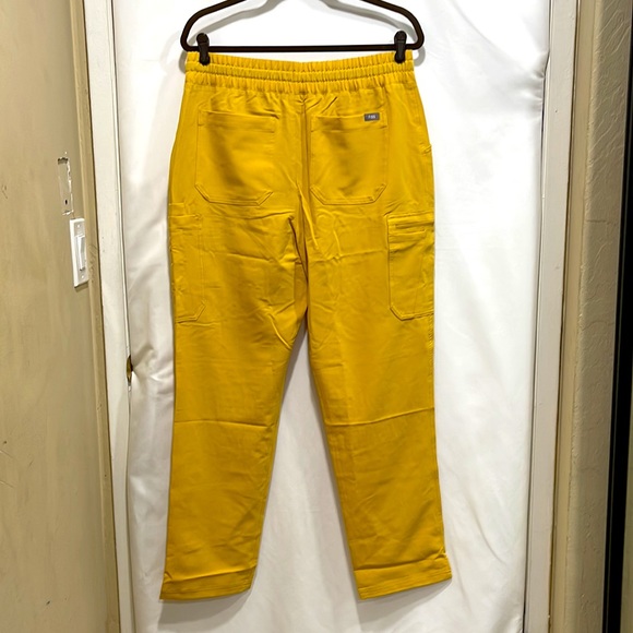 FIGS Yola High-Waisted Scrub Pant in Gold. Color & Style No Longer Available. - Picture 2 of 5